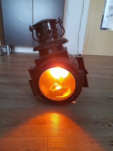 Alte bahnlampe - alte,