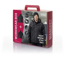 Mascot Accelerate Workwear Box | Hardshelljacke + Strickpullover | schwarz