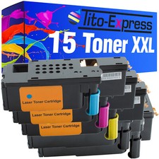Set 15x Toner-Patrone XXL PlatinumSerie für Dell 1250C 1350 CNW 1355CN 1355 CNW