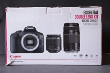 Canon EOS 2000D 24.1 MP Digitale Kamera - Schwarz Kit mit EF-S 18-55mm 75-300