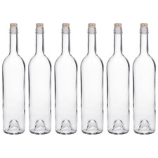 6er Set 750 ml Weinflasche zum