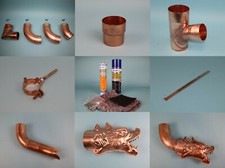 Zubehör für unsere Kleindachrinne aus Kupfer CU im Ø 60mm - Dachrinne Rinne