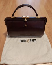 Goldpfeil Echtleder Tasche