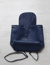 Kunstleder-Rucksack, blau