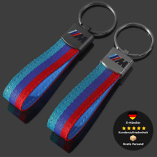 BMW M Schlüsselanhänger l M-Farben – Motorsport Logo l In 3 Farben