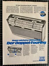 ITT Schaub Lorenz Touring Kofferradio Original 1973 Vintage Werbung Reklame
