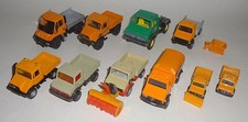 10 verschiedene Mercedes Unimog Modelle NZG Britains Siku Matchbox Hongwell & ?