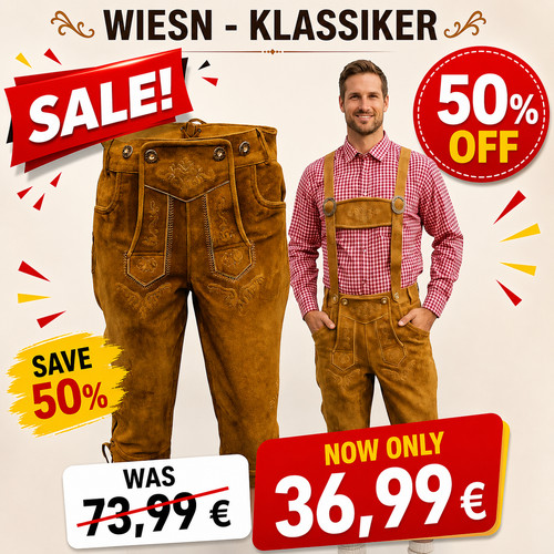 Lange lederhose für herren - lederhose, |