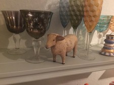 Antikes Holz Schaf Vintage