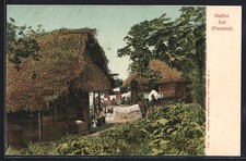 Ansichtskarte Panama, Native hut 