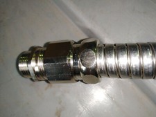 Wellrohrverschraubung 20mm Messing vernickelt Kabelverschraubung Kabelschutzrohr