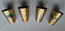 4x Metall Becher Messingbecher