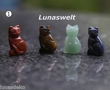 Edelstein Katzen Anhänger
