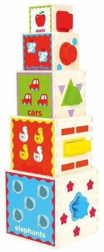 Hape stapel pyramide - stapel, holz