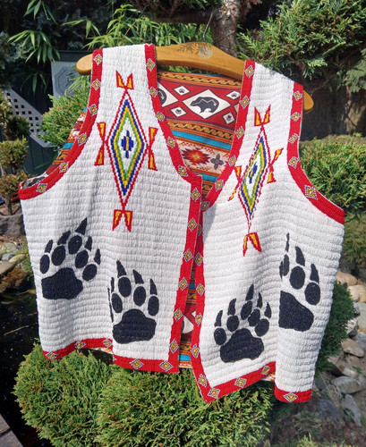 Weste indianer trapper western - weste,