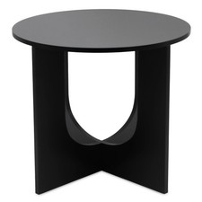 Beistelltisch schwarz Holz 40