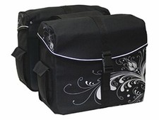 Doppeltasche Fast Rider Romi schwarz / weiß 33 Liter
