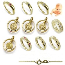 TAUFRING SCHUTZENGEL ANHÄNGER TAUFKETTE GOLD 333 TAUFGESCHENK TAUFSCHMUCK ENGEL