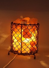 Lampe Korblampe schwarz mit ca