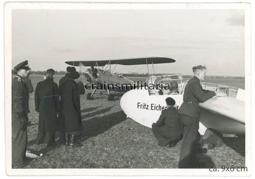 Orig foto flugzeug mit - orig.,