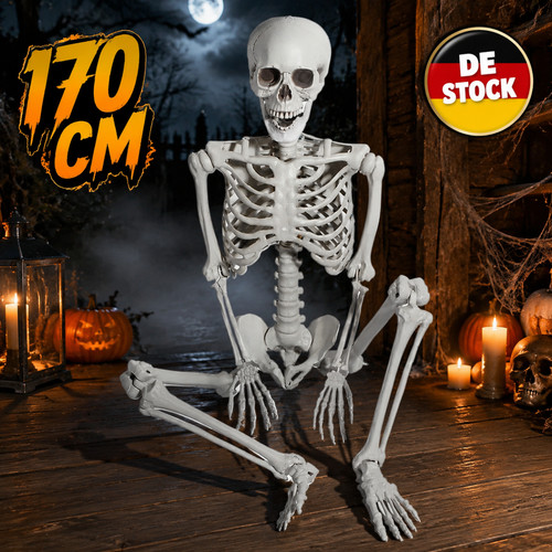 Skelett halloween lebensgroß - skelett,