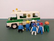Playmobil 3253 Klicky Polizei Kleinbus mit Zubehör Figuren Vintage Polizeibus