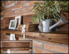 UNIKAT Antikholz Regal Garderobenregal Wandboard 94 cm URIG (01/21