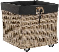 Rollkorb Groß Holzkorb mit