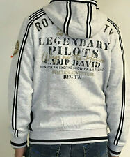 Brandneu Camp David Sweatjacke mit Kapuze Gr.L mit Tapes-Label-Applikationen 