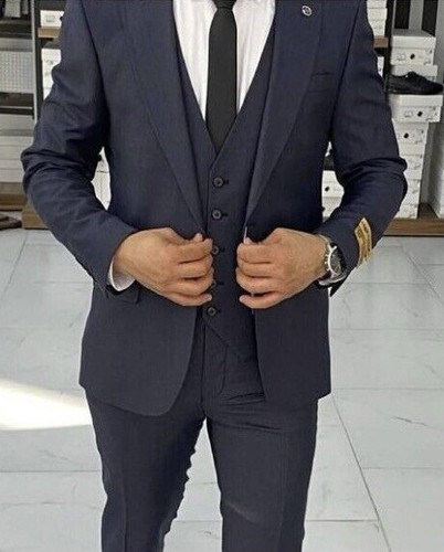 Slim fit herrenanzug mit - fit,