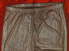 silberfarbene dünne Leggins