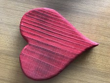 Holz-Herz Deko, rot, legen, stellen, hängen, LBH 21, 19, 3 cm