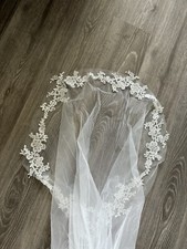 Brautschleier, Schleier Kurz Elegante Braut Tüll Mit Kamm Hochzeit