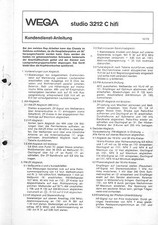 Wega Service Manual für