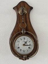 Wanduhr Aus Holz Und Messing