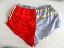 Vintage 80s Adidas NYLON sprinter shorts sporthose made in FRANCE glanz hose