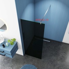 Walk in Schwarz Duschwand