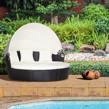 Outsunny Rattan Sonneninsel