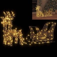 Rentier Zieh Schlitten LED