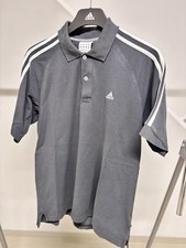 Adidas Baumwolle Polo dunkelgrau Gr.M