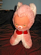 DDR Plüsch Katze Gummigesicht