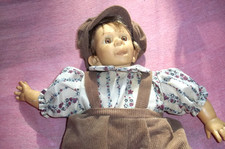 Puppe Junge frech  38 cm Schiebermütze  Cord Sammler