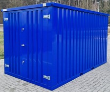 Baucontainer THW Blau RAL5002