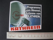 KATHREIN SatAN Antenne Schüssel Satelliten Aufkleber Sticker Reklame Werbung