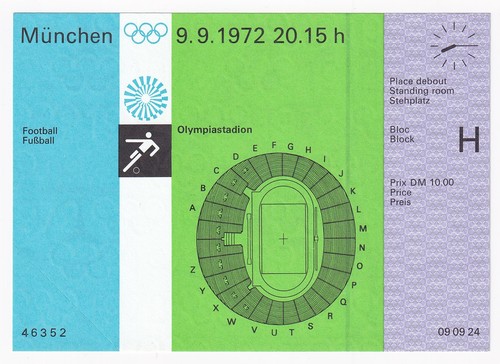 Original ticket olympia 1972 - ticket,