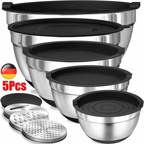5er set edelstahl - edelstahl, schüssel