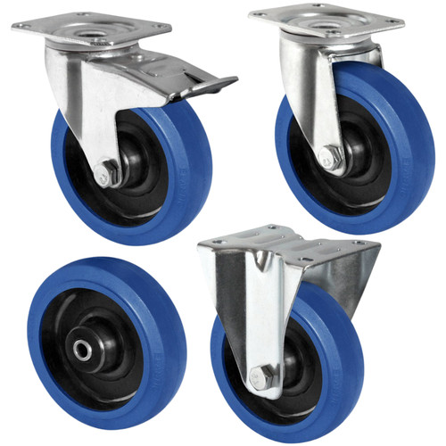 Gummi transportrollen blue - transportrollen,