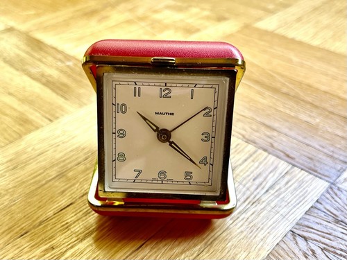 Reisewecker mauthe retro rot - retro,