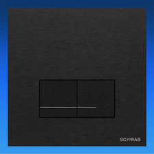 WISA / SCHWAB Betätigungsplatte Delos ARTE DUO ALU DF Drückerplatte Schwarz
