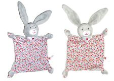 WIE NEU * 2 x Spiegelburg grau Hase Häschen Schmusetuch Schnuffeltuch Baby Glück